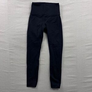 Lululemon Leggings Womens 4 Black High Rise 25 Inseam Activewear Yoga Pants